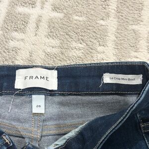 Frame Denim Blue Ankle & Cropped Jeans